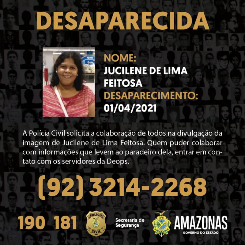 Família pede ajuda para localizar mulher desaparecida em Manaus