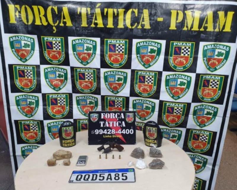 Prisões e apreensões de armas marcam a noite em Manaus