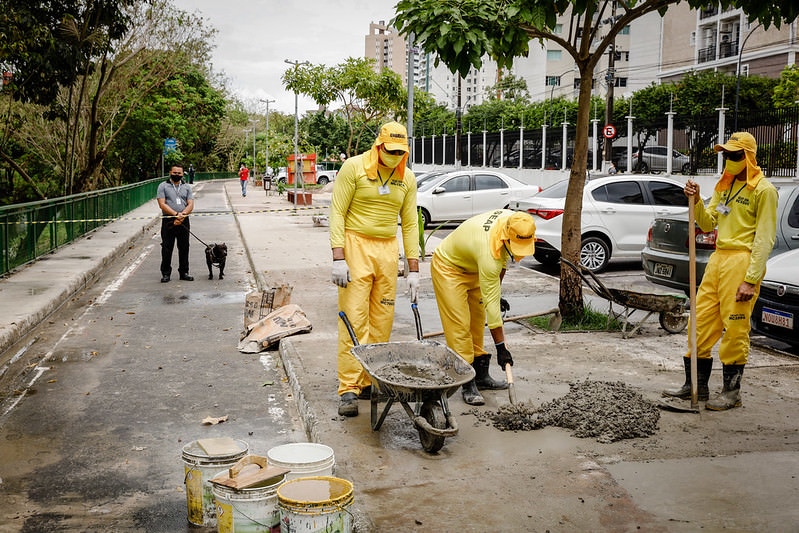 Obras de revitalização do Passeio do Mindu avançam em Manaus