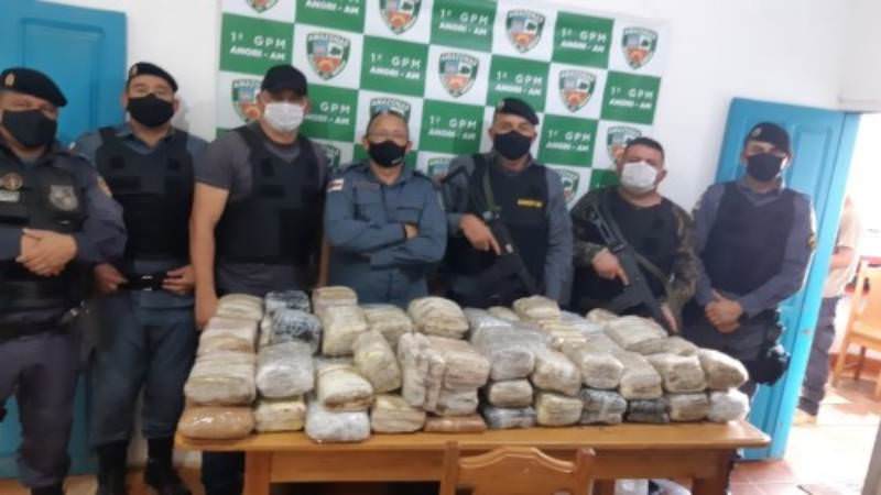 Mais de 70kg de maconha são apreendidos no interior do AM
