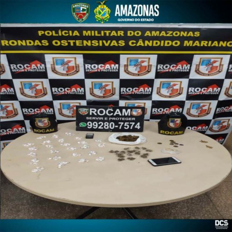 Trio suspeito por tráfico de drogas é detido em Manaus