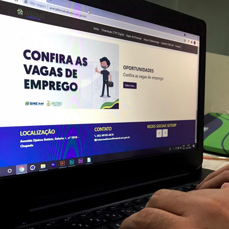 'Portal do Trabalhador' é lançado pelo Governo do Amazonas