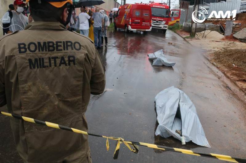 Pedreiros morrem soterrados após desabamento de muro em Manaus