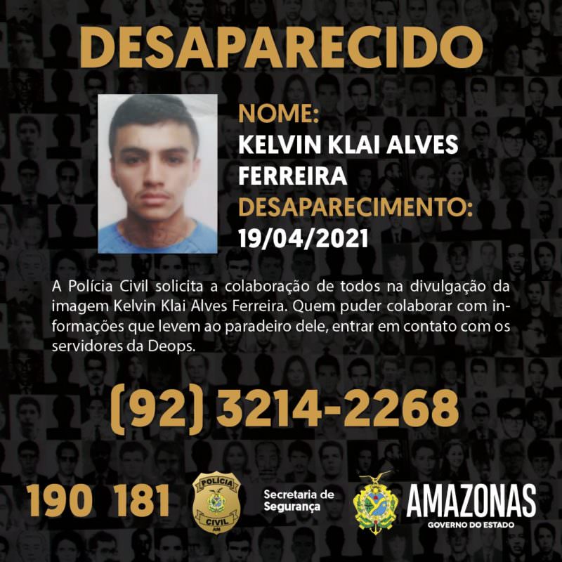 Família procura por jovem desaparecido em Manaus