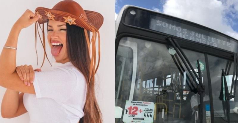 Ônibus fazem campanha para Juliette ganhar o BBB21