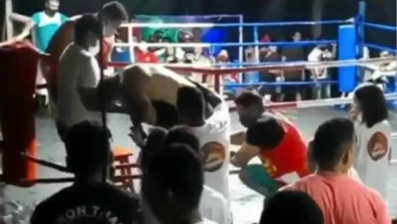 Lutador morre de tanto levar soco na cabeça em evento clandestino de boxe; veja vídeo
