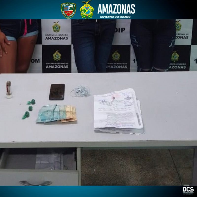 Trio é detido com drogas e dinheiro no Centro de Manaus