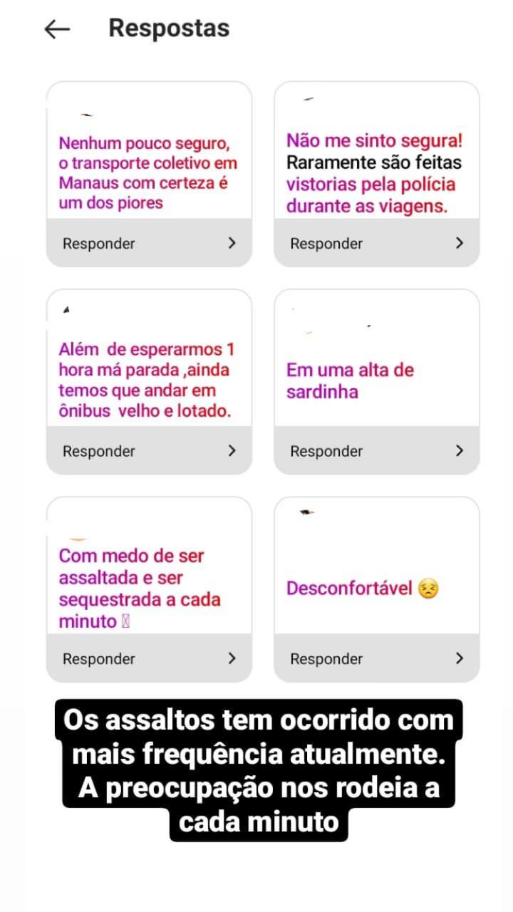 Enquete sobre segurança no transporte público 