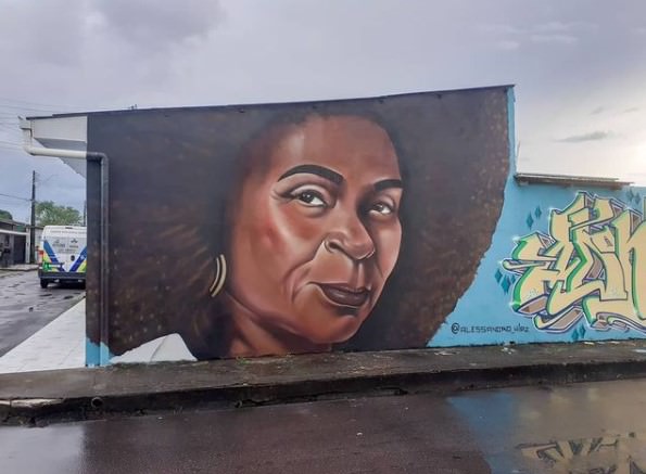Do AM para o Brasil! Artista tem pintura feita em Manaus elogiada pela atriz Zezé Motta