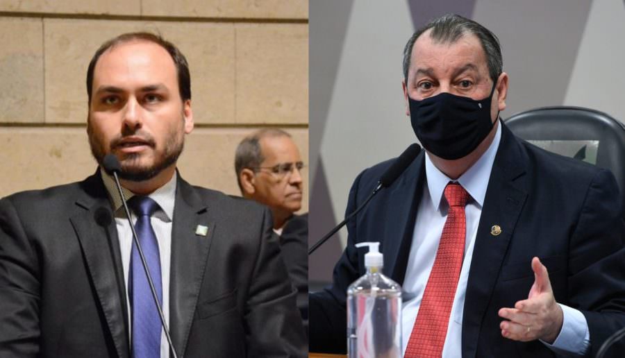'Também ajudaria o meu pai', ironiza Aziz sobre proteção de Carlos Bolsonaro