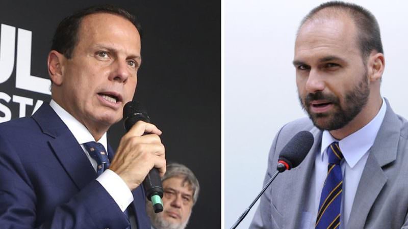 Foto: reprodução internet / Doria e Bolsonaro