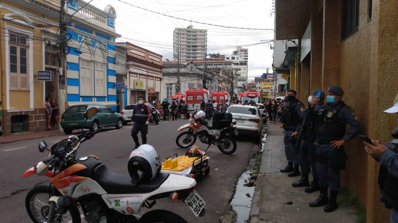 incêndio centro de Manaus