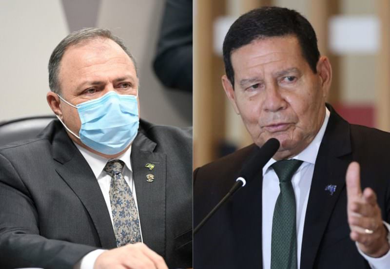 Mourão critica Pazuello por ir ao ato pró-Bolsonaro: ‘ele sabe que errou’