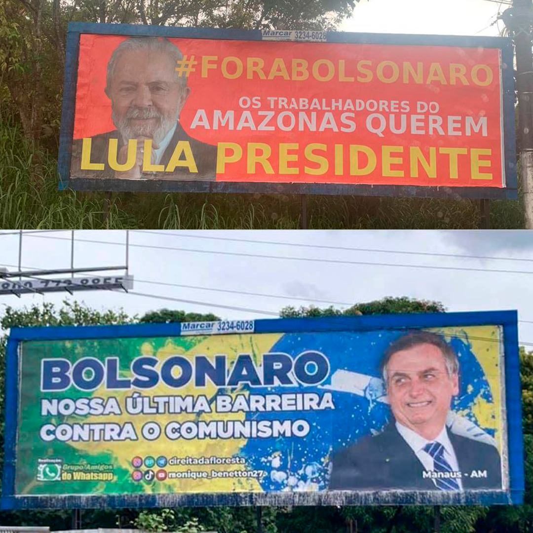 Esquerda e direita criam guerra da propaganda em Manaus