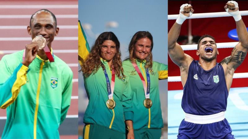 Brasileiros conquistam ouro na vela; atletismo e boxe levam bronze