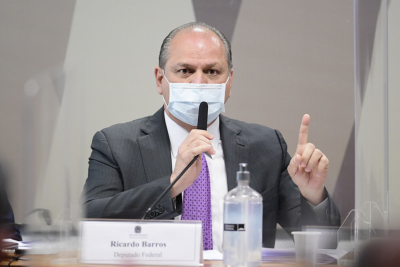 Ricardo Barros reclama de 'linchamento moral' na CPI da Covid