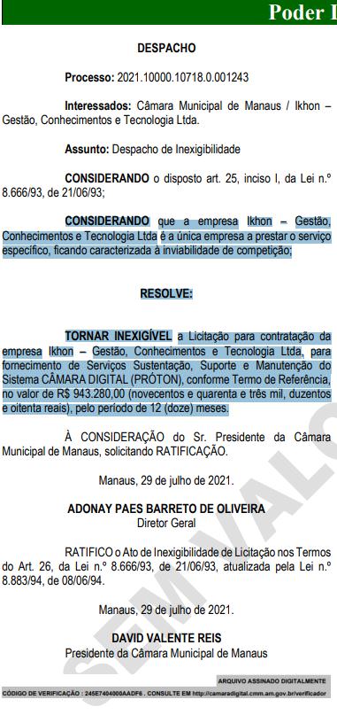 Dispensa de licitação