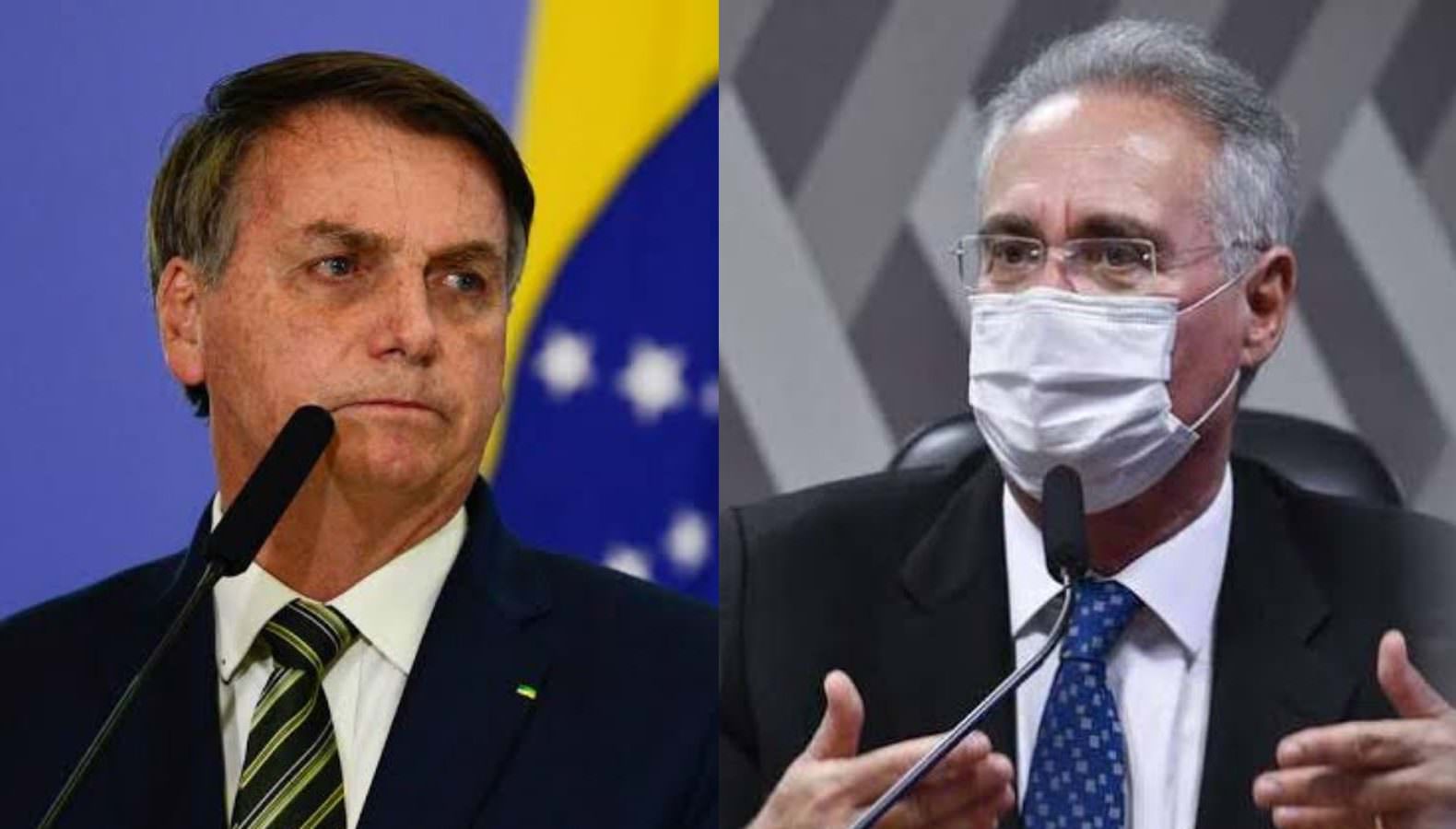 Calheiros chama Bolsonaro de 'serial killer' por mortes por covid