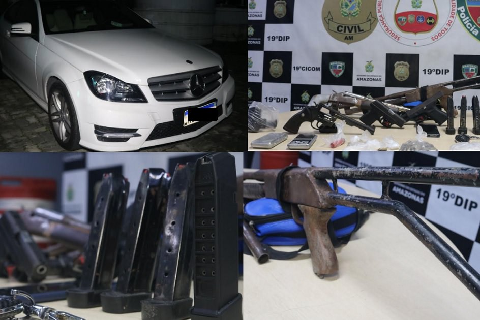 Membros de facção criminosa são presos com carro Mercedes Benz