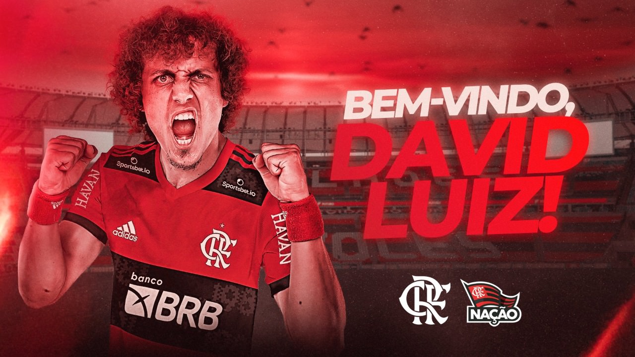 Flamengo anuncia David Luiz, terceiro reforço nível Premier League