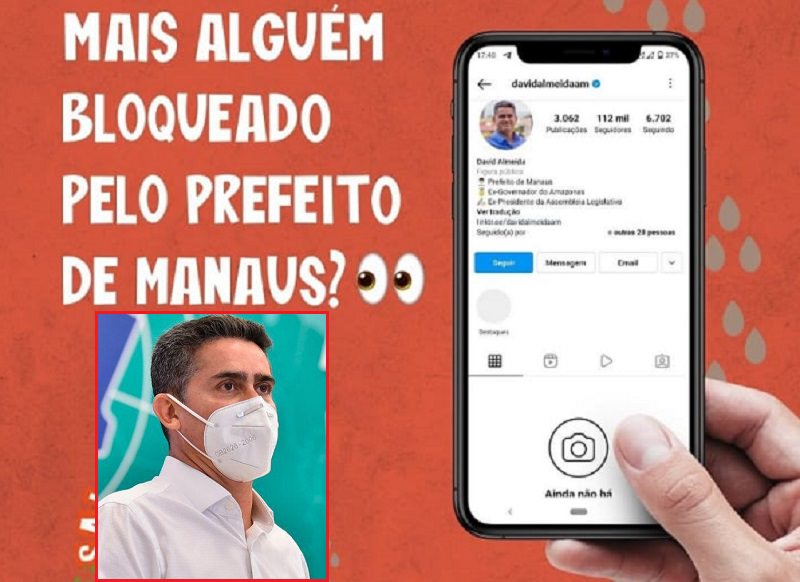 No Instagram, David Almeida bloqueia perfis que cobram saneamento básico