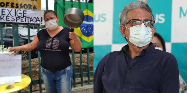 Professora com salário atrasado rebate Pauderney: ‘se tem alguém aqui que mente, é você’