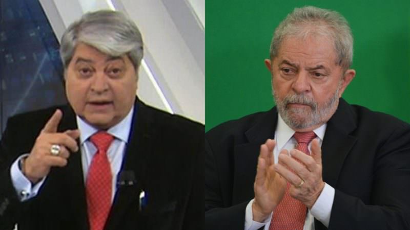 Datena manda recado a Lula pela televisão: 'o senhor faz política pobre e podre'