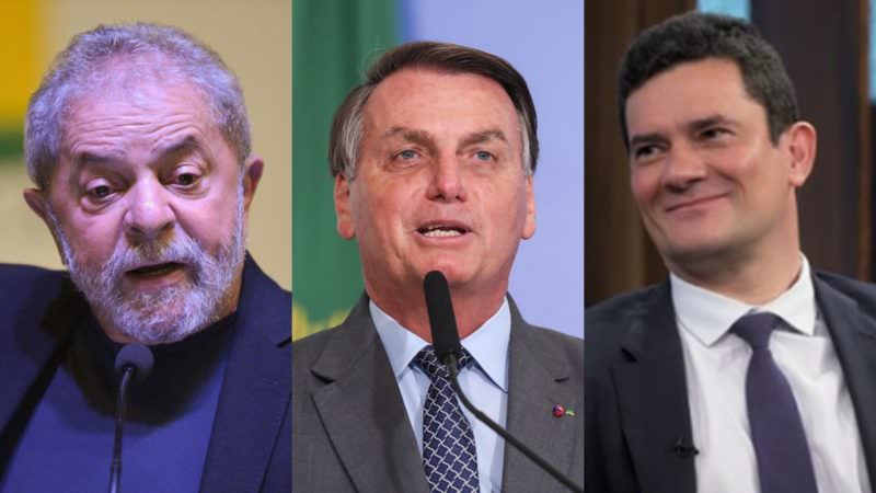 Lula, Bolsonaro e Moro são os melhores  para combater a corrupção, diz pesquisa