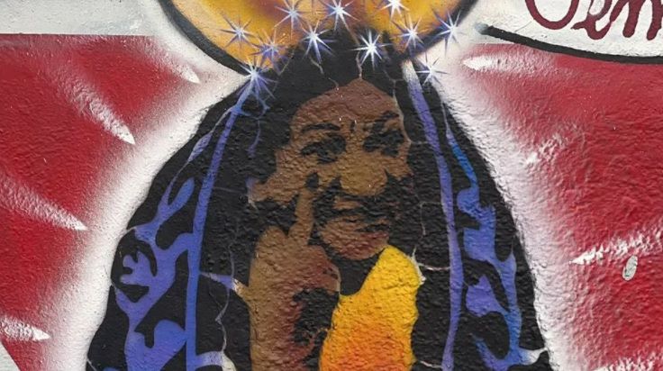 Pintura de Nossa Senhora Aparecida mostrando dedo do meio é apagada em SP