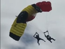 Capitão do Exército morre após cair 35 metros em salto de paraquedas