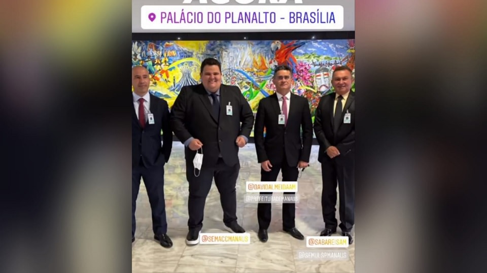 David Almeida deixa David Reis em Manaus e leva Sabá Reis ‘na bagagem’ para ver Bolsonaro