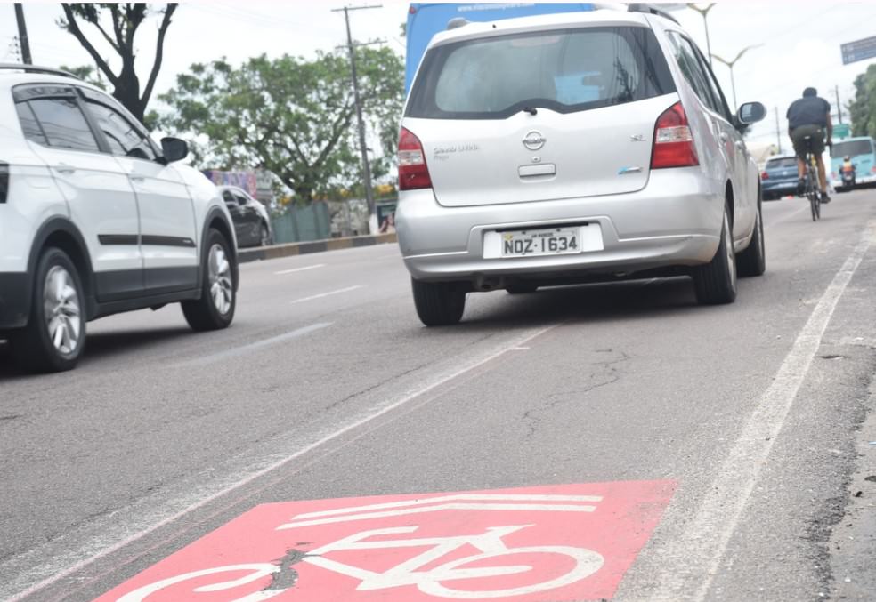 Sem ciclofaixas suficientes, Manaus perderá mais uma opção para ciclistas por irregularidades