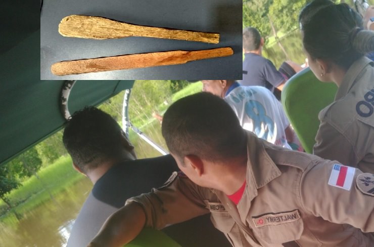 Equipes encontram palmatória na casa de menino desaparecido em Manacapuru