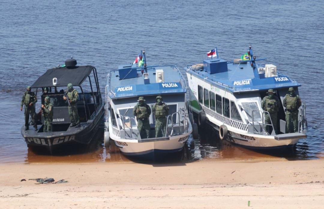 Policiamento fluvial recebe novas embarcações para reforçar segurança nos rios do AM