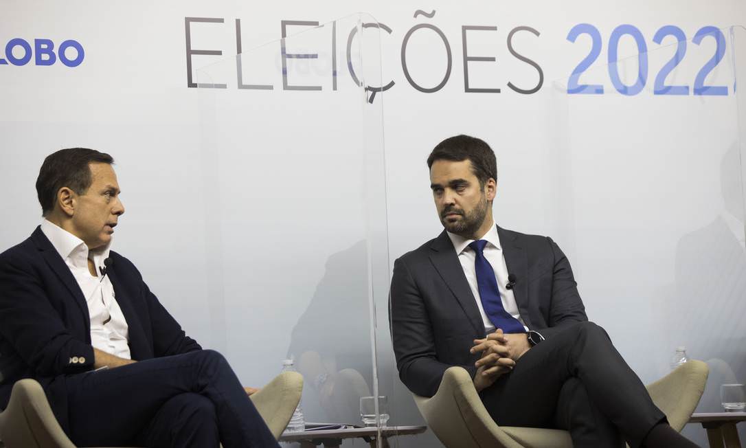 Em debate, Doria e Leite trocam farpas por causa de apoio a Bolsonaro