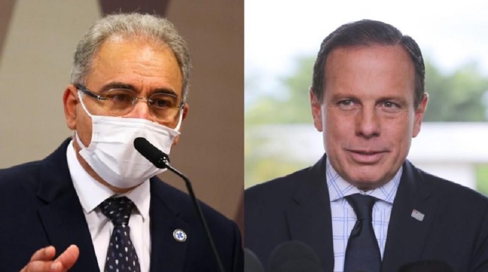 Doria e Queiroga trocam farpas sobre decisão de vacinação para crianças