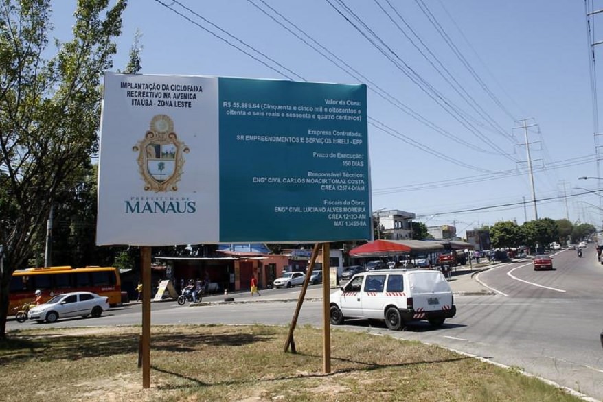 Seminf será investigada por sobrepreço em obras de ciclovias de Manaus