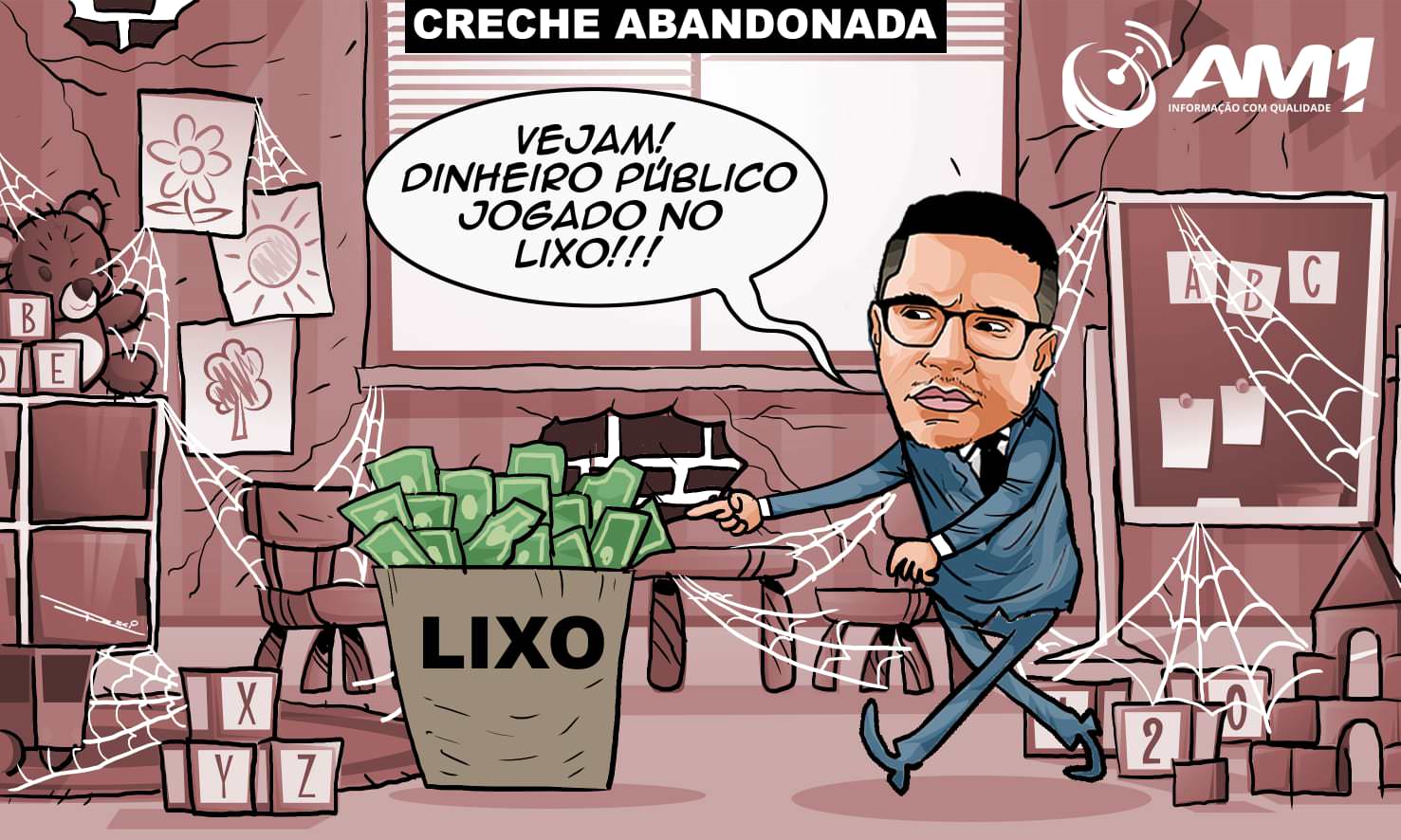 Vídeo: Guedes denuncia creche municipal abandonada: ‘dinheiro público jogado na lata do lixo’