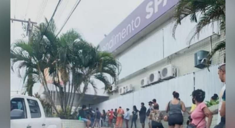 Surto de gripe faz fila de SPA ficar gigantesca em Manaus