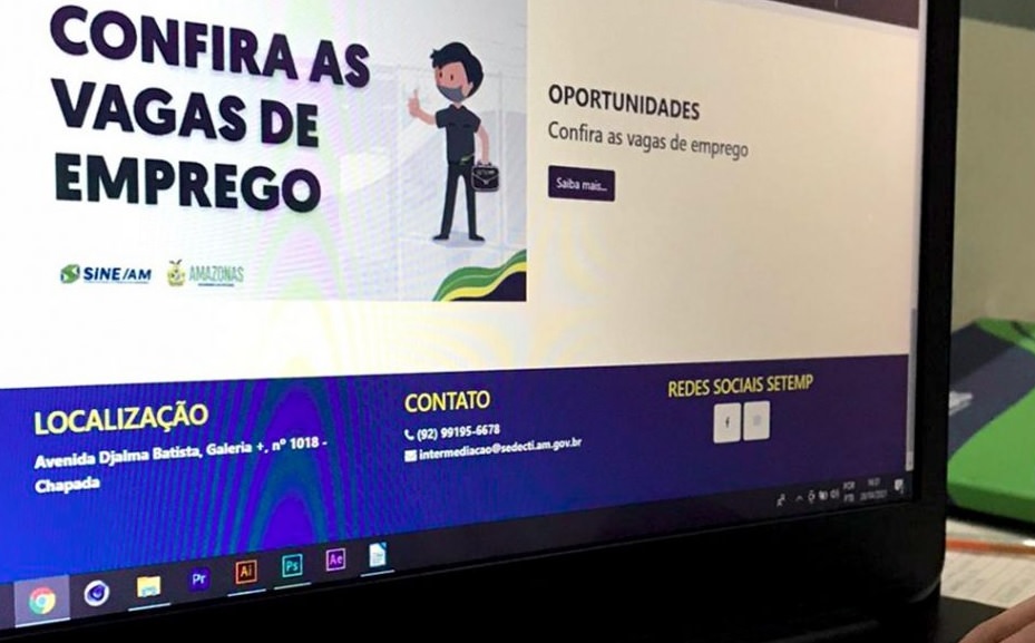 Sine Amazonas divulga 91 vagas de emprego para esta segunda-feira