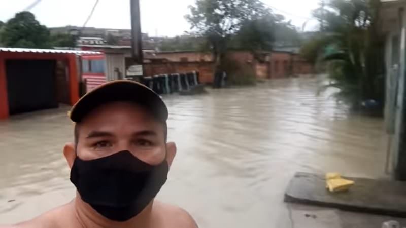 Morador da ZL cobra providências da prefeitura após chuva: ‘olha só a realidade’