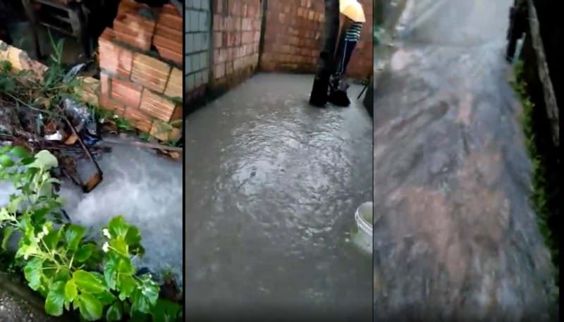Vídeo: moradora mostra casa inundada após chuva em Manaus: 'medo de acontecer o pior'
