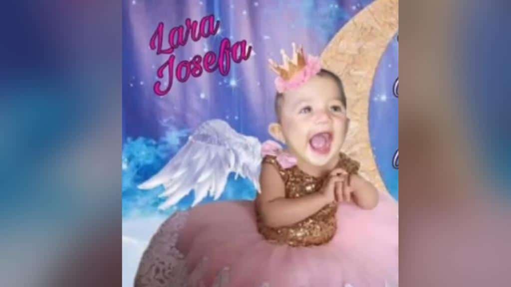 Tragédia: TV de tubo cai na cabeça de bebê e mata a pequena Lara de 10 meses em Manaus