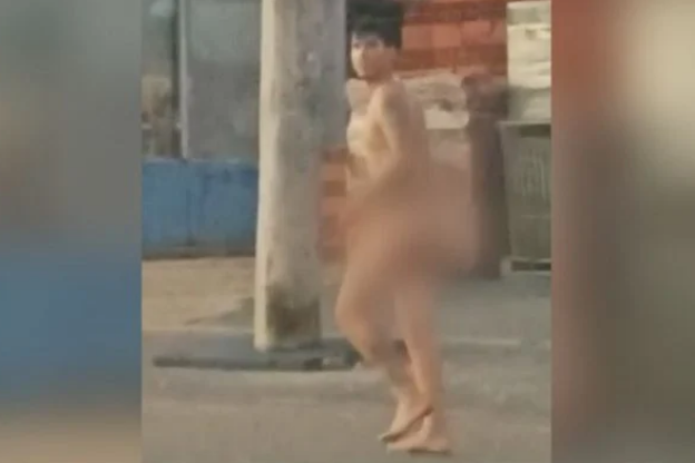 Vídeo: jovem é flagrado correndo nu após matar pastora de 79 anos