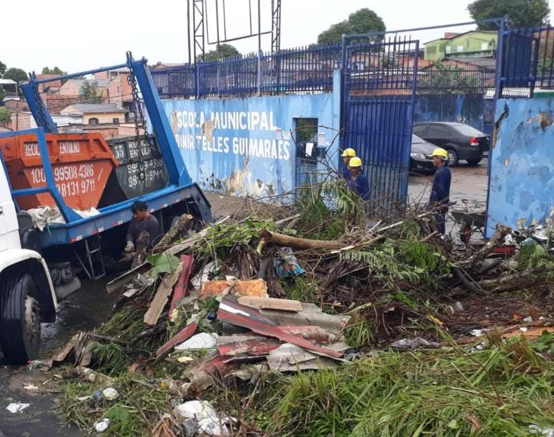 Vídeo: professores cobram Semed por reforma imediata em escola na zona Leste