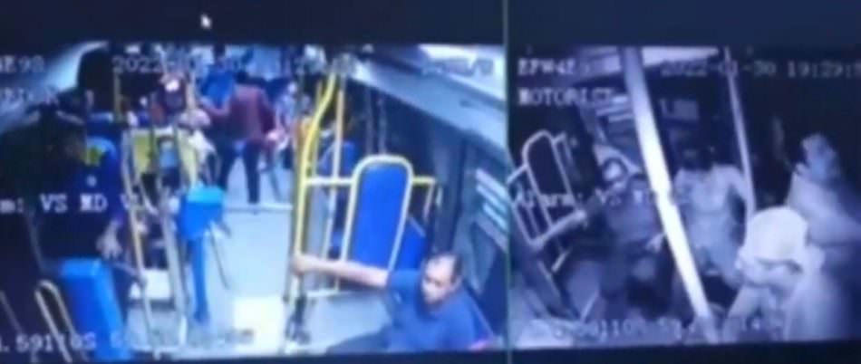 Vídeo: homens fazem arrastão em ‘amarelinho’ e deixam passageiros em pânico em Manaus