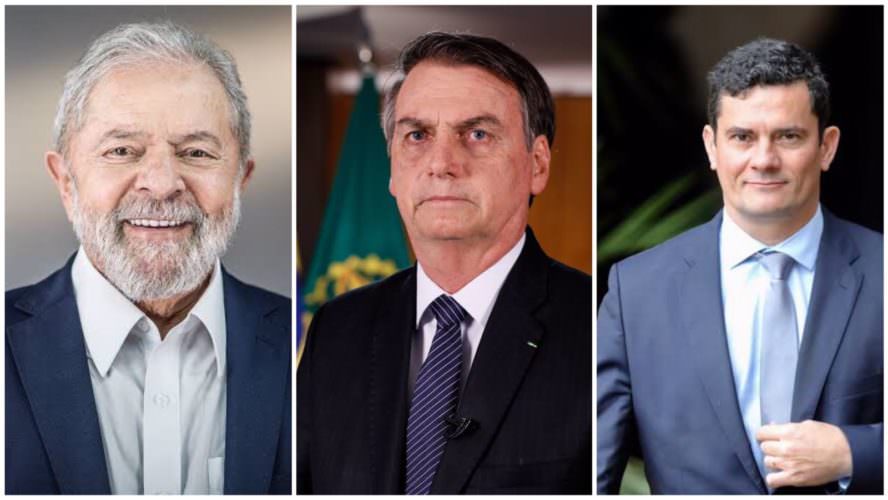 Nova pesquisa mantem Lula na frente; Bolsonaro em 2º e Moro em 3°