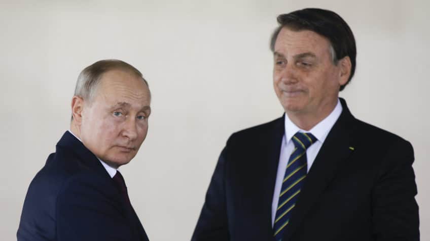 Bolsonaro e Putin discutirão ‘temas da agenda mundial’