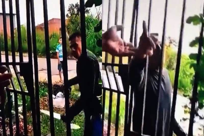 Vídeo: armado com faca, homem tenta invadir casa de ex para matá-la no AM