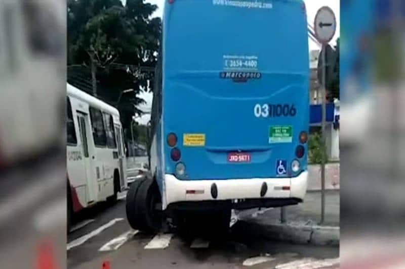 Vídeo: rodas se soltam de ônibus em Manaus e mostram sucateamento do tranporte público